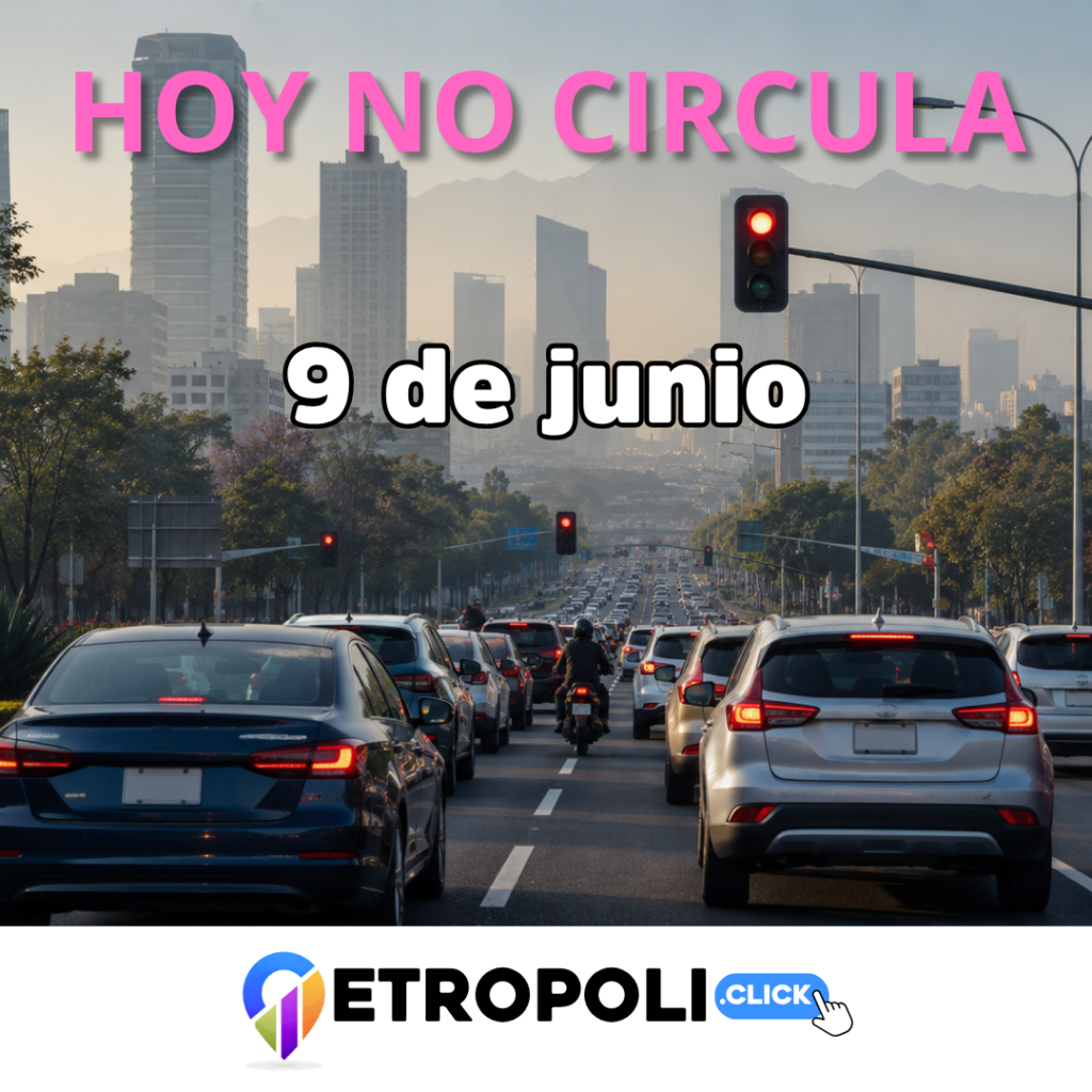 Hoy No Circula CDMX y Edomex: autos que descansan este martes 9 de junio