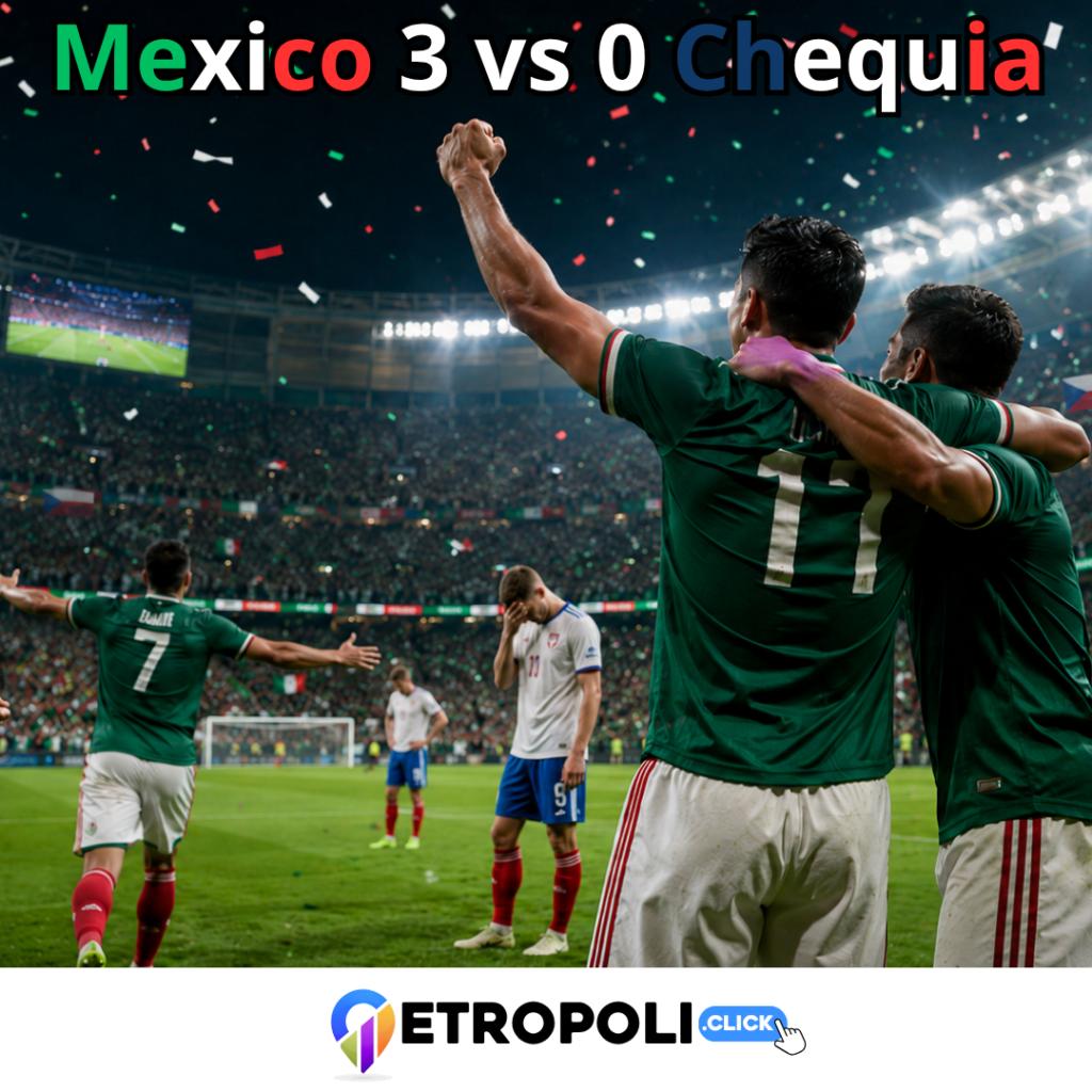 Portada de Mexico vs chequia