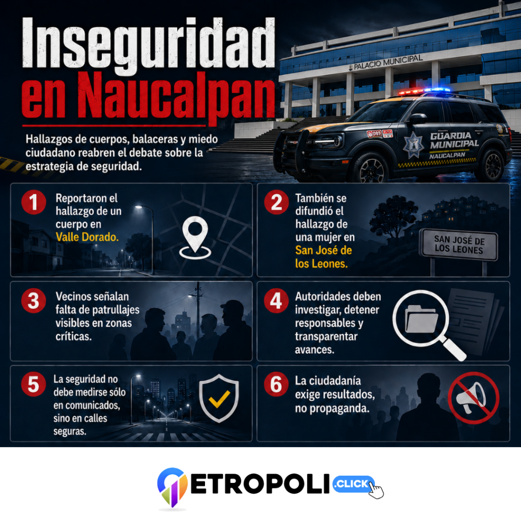 Naucalpan de Juárez, una ciudad violenta: hallazgo de cuerpos reaviva crisis de inseguridad en el municipio 🚨 2 Infografia de Naucalpan de Juárez, una ciudad violenta: hallazgo de cuerpos reaviva crisis de inseguridad en el municipio