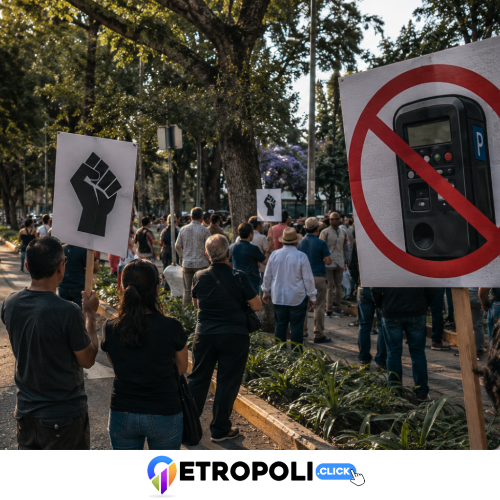 Vecinos de Satélite convocan manifestación contra parquímetros en Naucalpan el 19 de junio