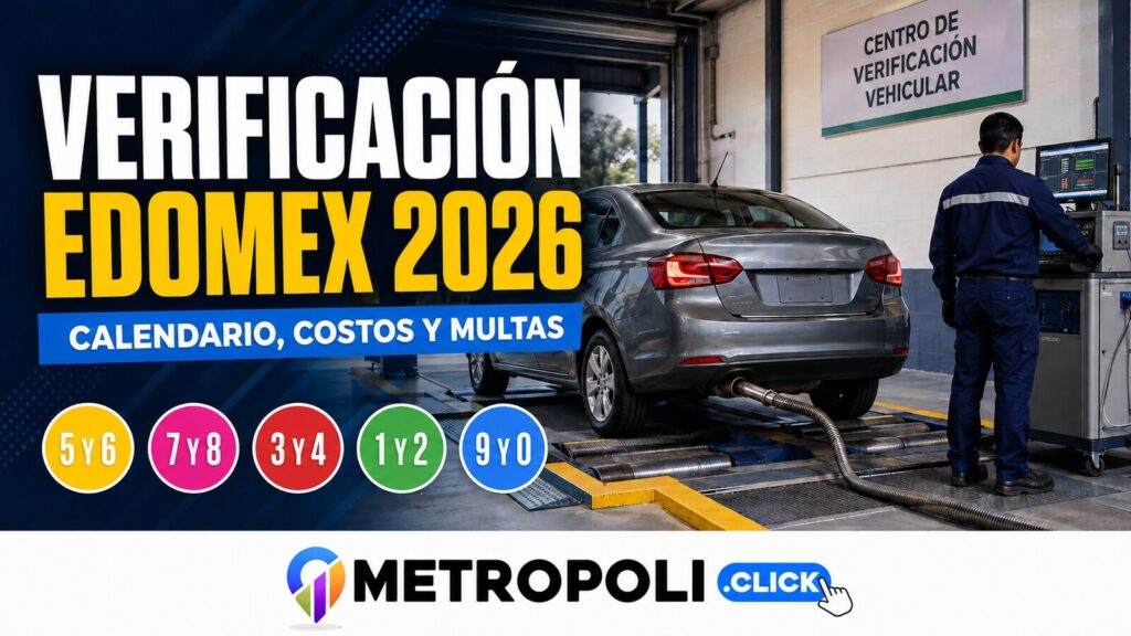 Verificación Edomex 2026: calendario, costos y multas 🚗