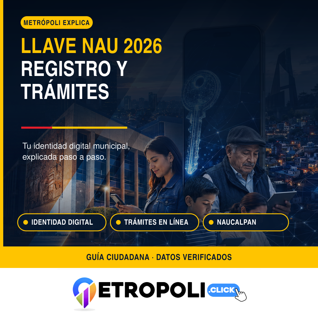 Llave NAU 2026: registro y trámites en línea 🔑 1 Guía de registro de Llave NAU 2026 en Naucalpan