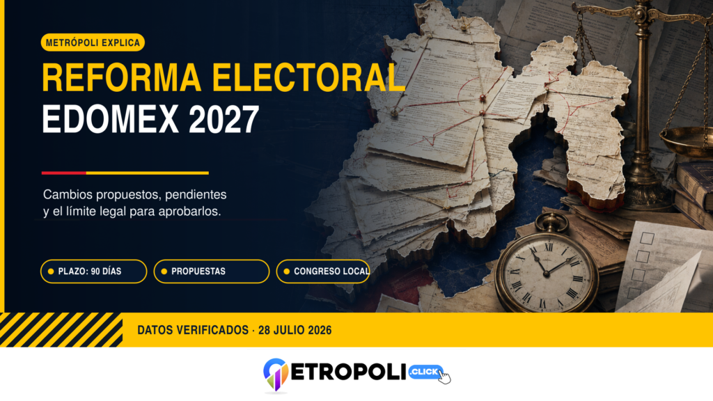 Reforma electoral Edomex 2027: cambios y plazo legal ⚖️