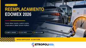 Reemplacamiento Edomex 2026: costos, requisitos y multas 🚗