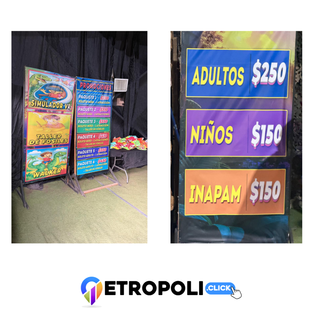 Precios Parque de dinosaurios en el Naucalli