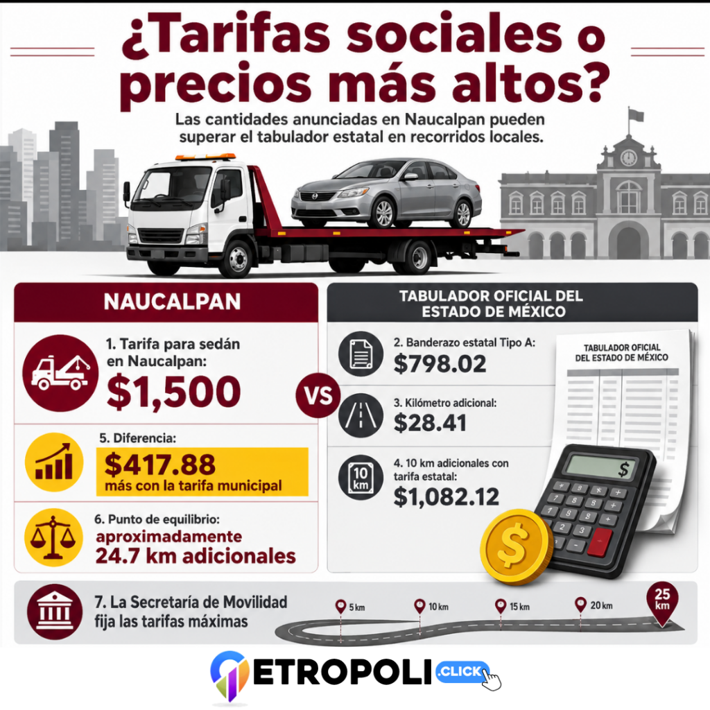 infografia Acuerdo por Naucalpan Tarifas sociales de grúas: el acuerdo que puede salir más caro 🚗