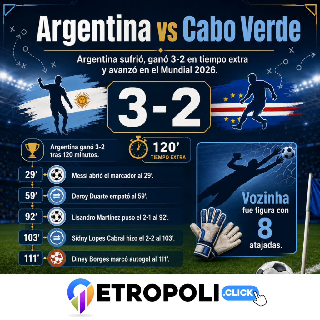 Infografia argentina vs cabo verde