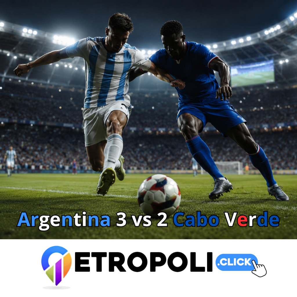 Portada Argentina vs cabo verde
