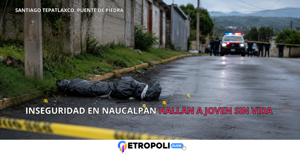 Inseguridad en Naucalpan: hallan a joven sin vida en Santiago Tepatlaxco, Puente de Piedra 🚨