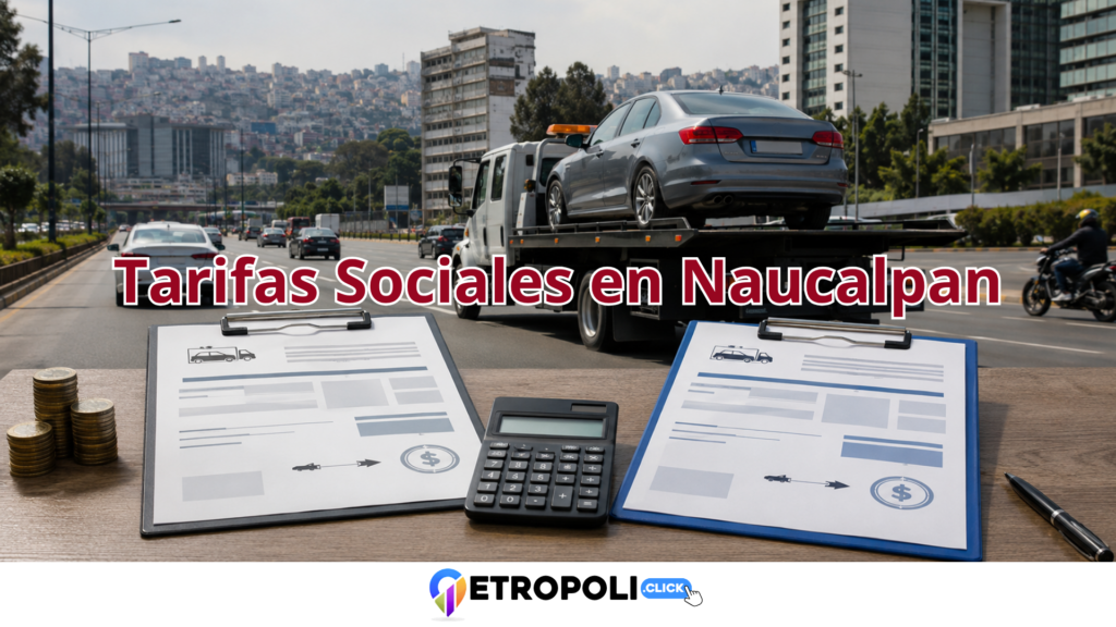 Acuerdo por Naucalpan – Tarifas sociales: Tarifas de grúas en naucalpan que superan el tabulador estatal 🚗