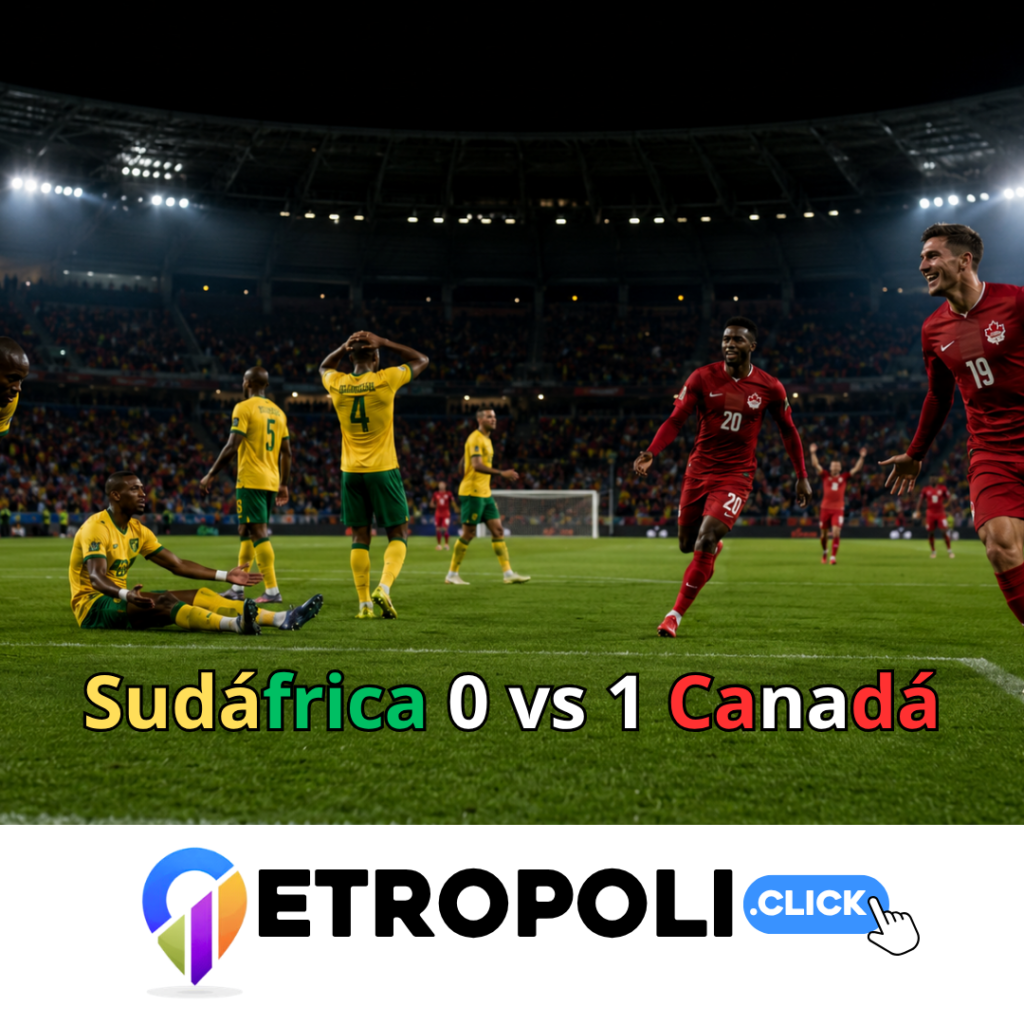 Portada Sudáfrica vs Canadá: análisis del 0-1 que hizo historia en el Mundial 2026 ⚽