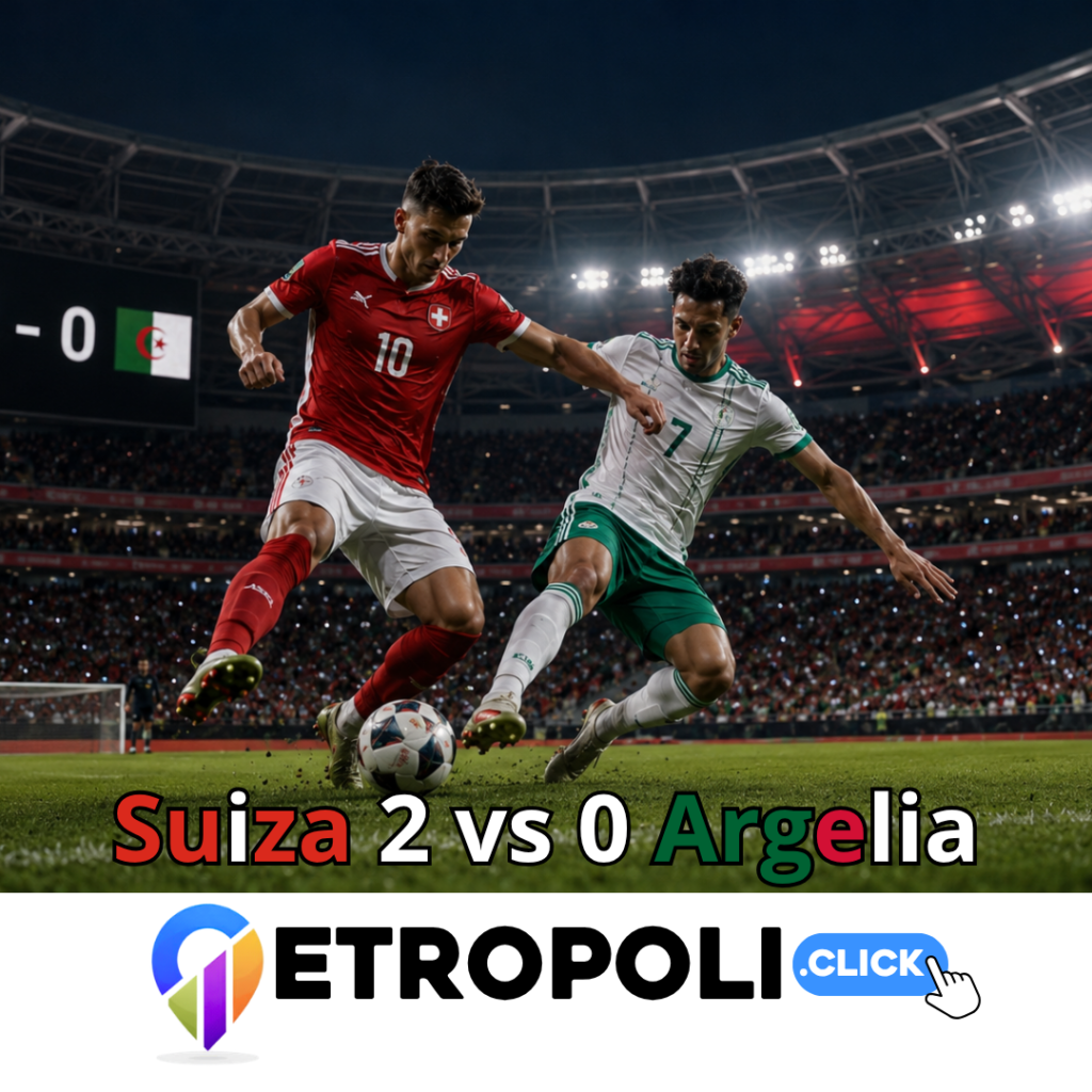 Portada Suiza vs Argelia: análisis del 2-0 que mandó a los helvéticos a octavos ⚽