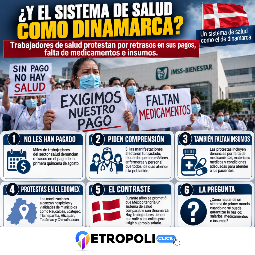 ¿Dinamarca? IMSS-Bienestar es un fracaso - no puede pagar ni la quincena, ni insumos medicos y trabajadores de Salud salen a protestar 1 Infografia de ¿Dinamarca? IMSS-Bienestar es un fracaso - no puede pagar ni la quincena, ni insumos medicos y trabajadores de Salud salen a protestar