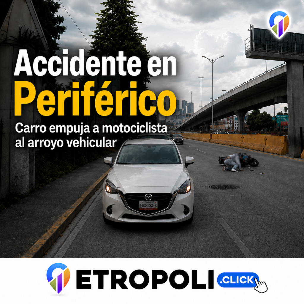 Accidente de motociclista en Periférico Naucalpan: ¿qué provocó la caída del “auto invisible”? 🏍️ 1 Portada Accidente de motociclista en Periférico Naucalpan: ¿qué provocó la caída del “auto invisible”? 🏍️
