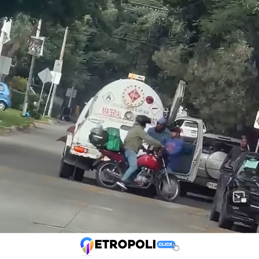 confrontacion con repartidor de uber 2 Captan a operadores de pipa de Gas Cero en confrontaciones y maniobras riesgosas en Naucalpan