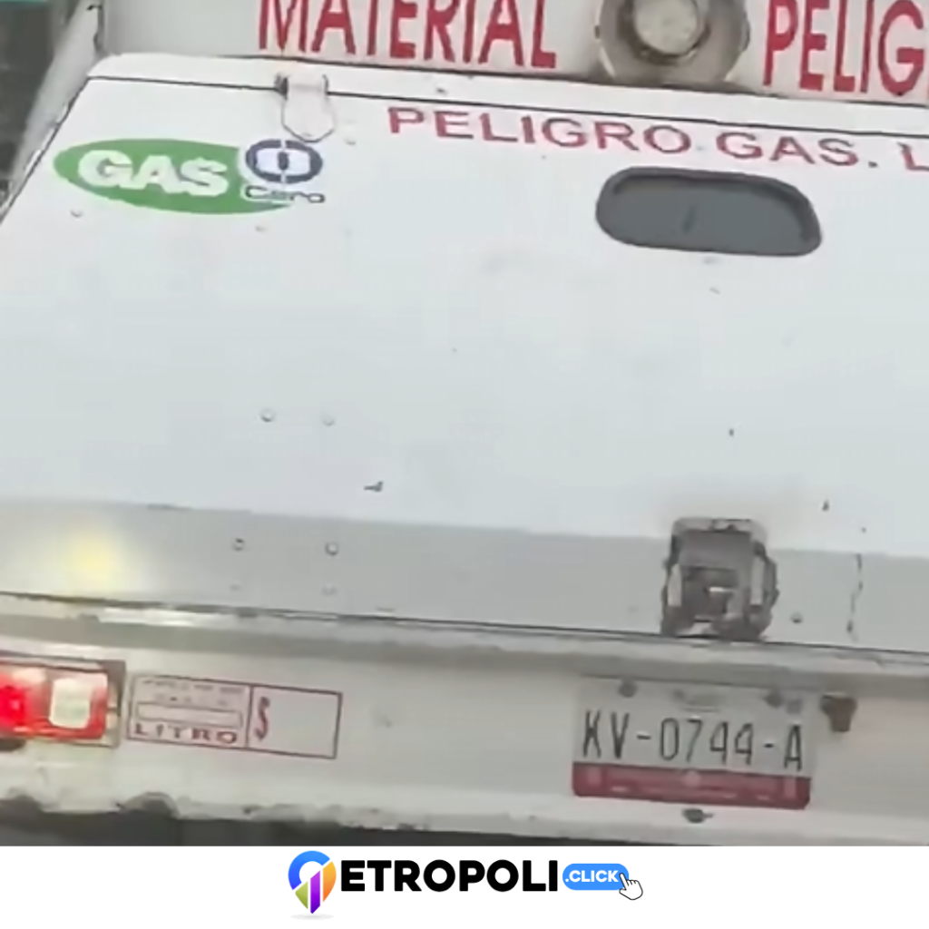 Placa KV-0749-A y empresa de Captan a operadores de pipa de Gas Cero en confrontaciones y maniobras riesgosas en Naucalpan