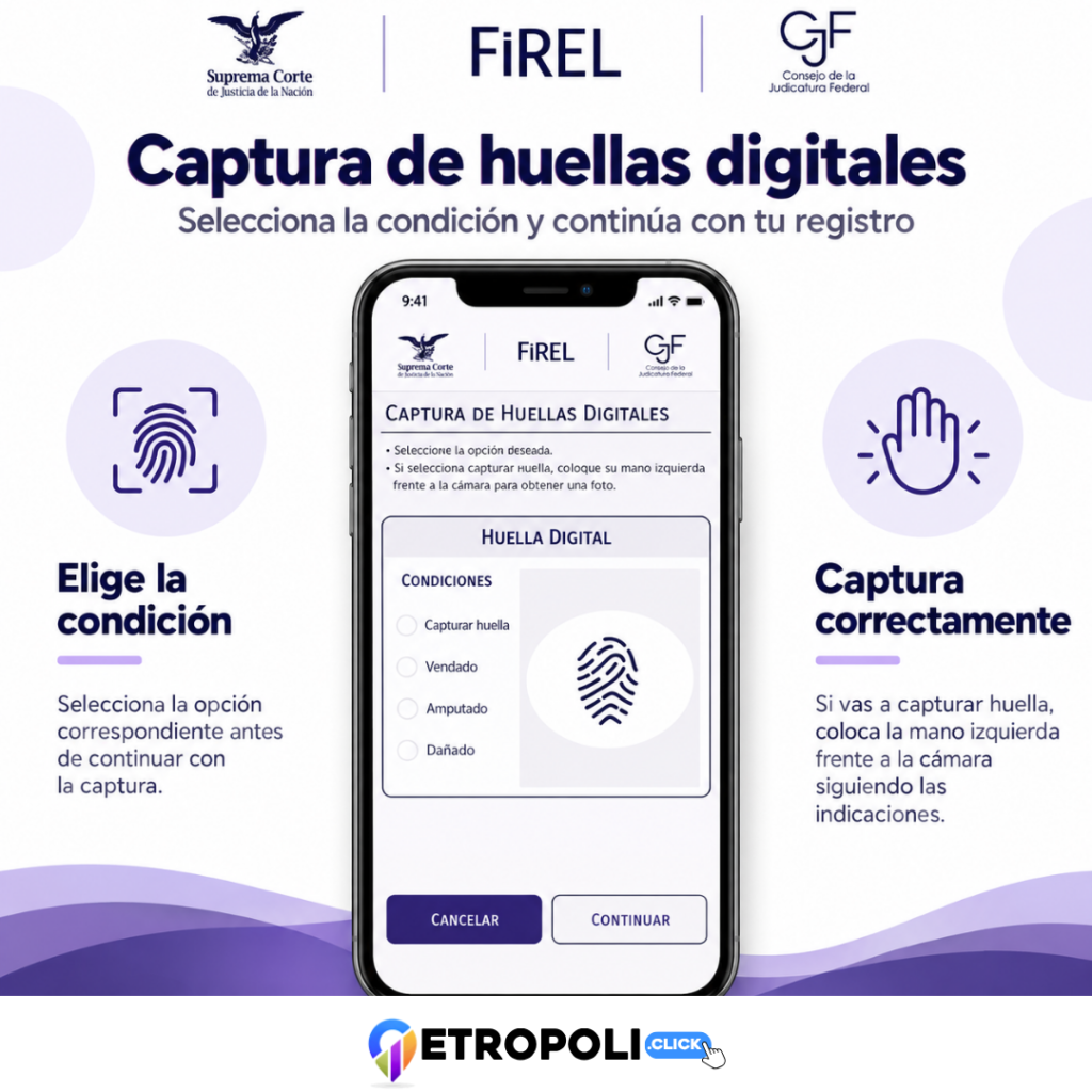 Captura de huellas digitales Firel