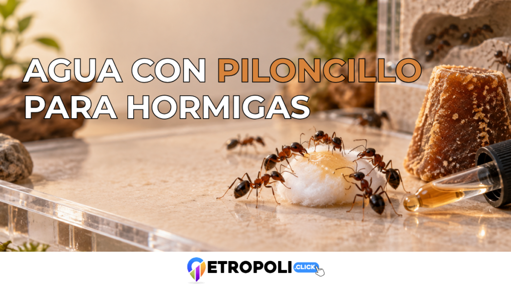Agua con piloncillo para hormigas: cómo prepararla y dársela a tu colonia de forma segura