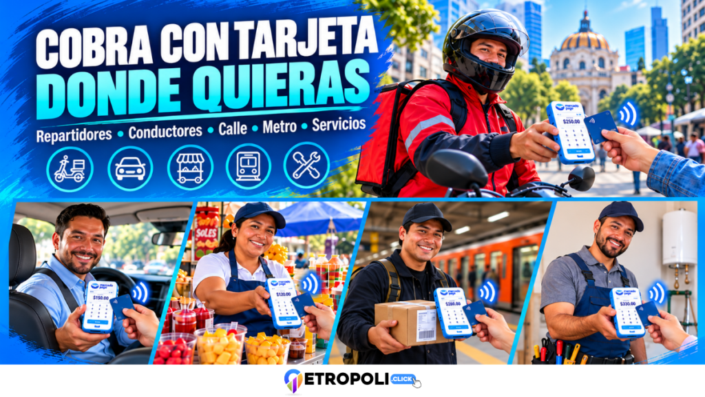 Acepta pagos con tarjeta desde la calle o cualquier lugar, sin WiFi