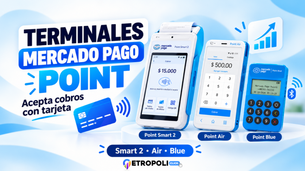 Terminales Mercado Pago Point: Acepta cobros con tarjeta en tu negocio y ofrece más servicios