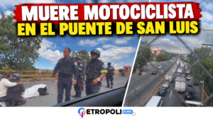 Muere motociclista en accidente sobre el Puente de San Luis en Naucalpan; reportan intenso tráfico hacia el Toreo