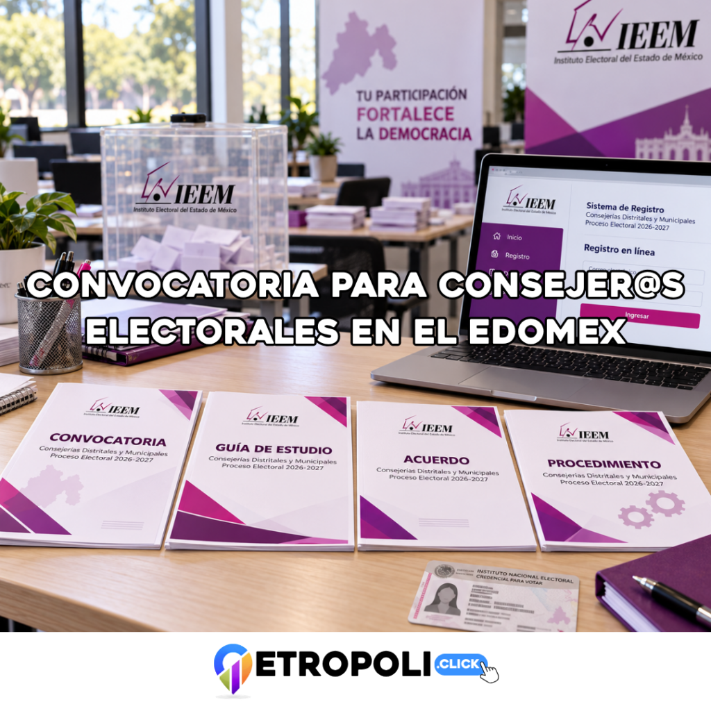IEEM convoca a integrar 2,040 consejerías electorales en Edomex - elecciones de 2027: requisitos, registro y fechas 1 Portada IEEM convoca a integrar 2,040 consejerías electorales en Edomex - elecciones de 2027: requisitos, registro y fechas