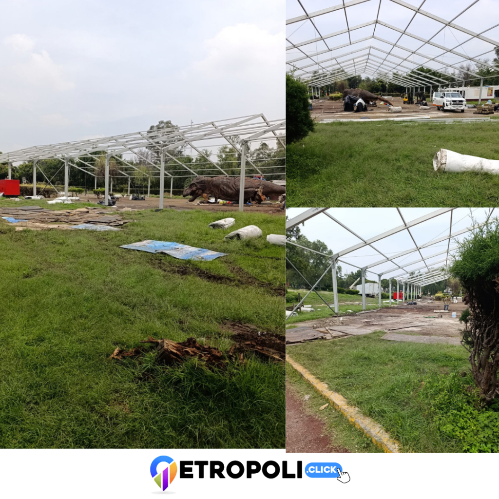 retiro de la carpa de los dinosuarios